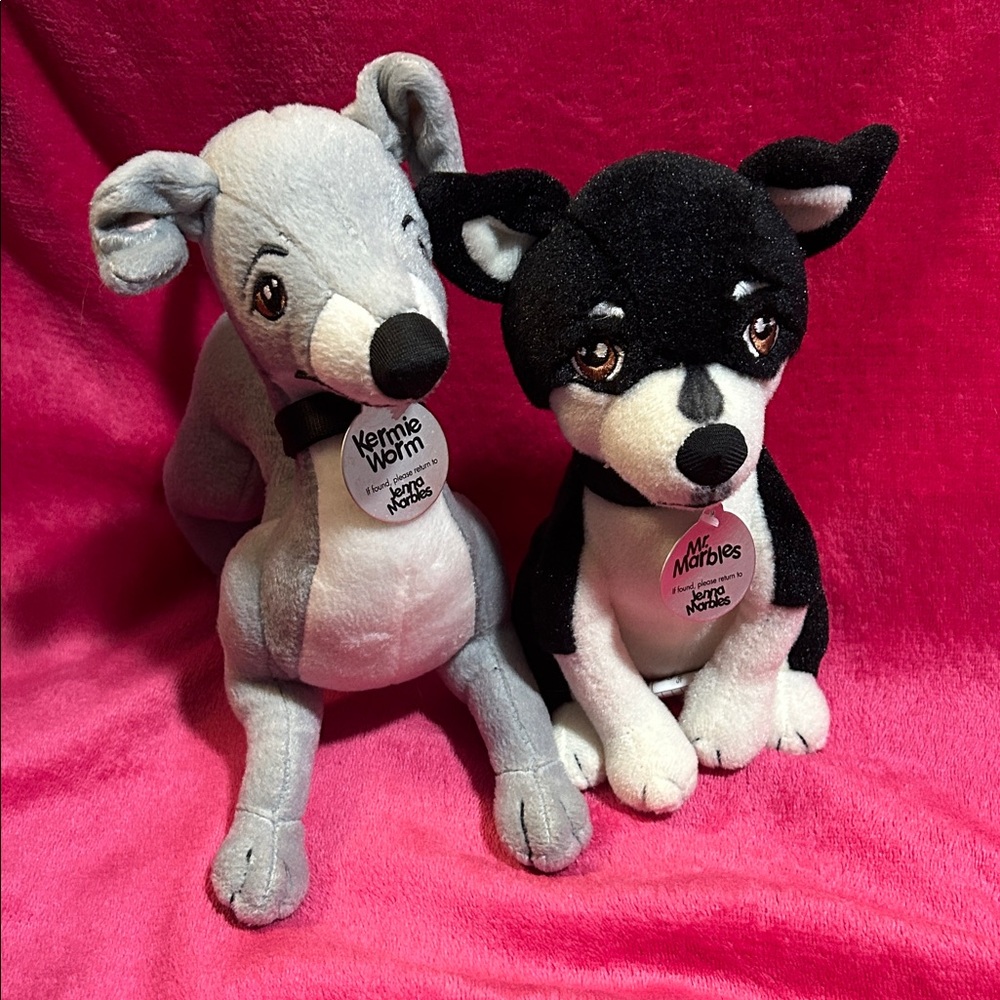 Jenna Marbles Mr. Marbles and Kermie Worm Stuffed Animals